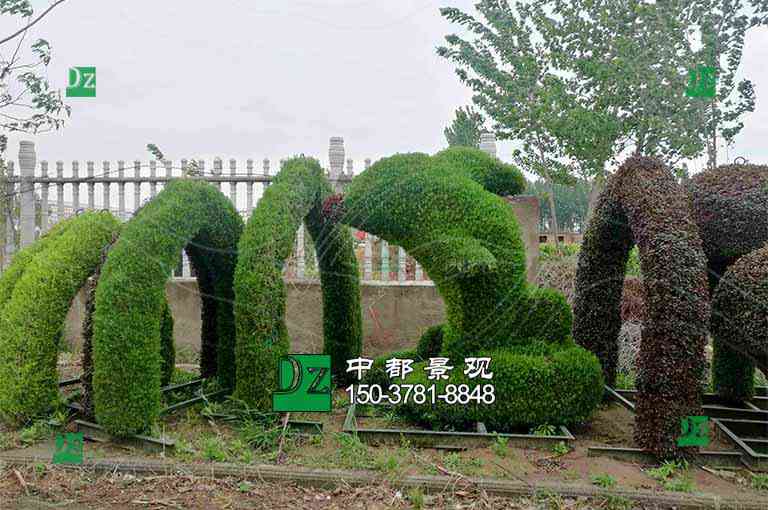 五色草绿雕